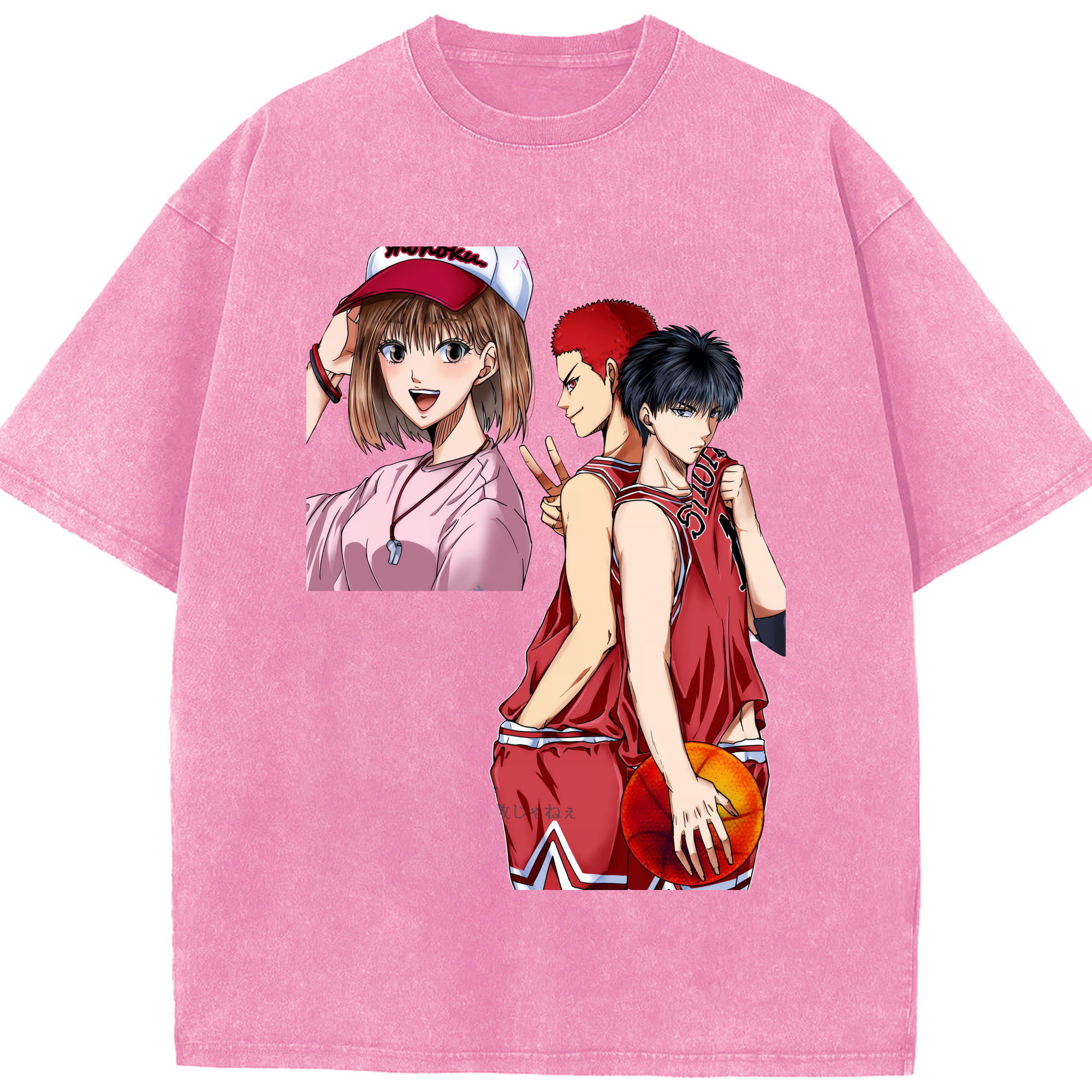 （画像用） SLAM DUNK／スラムダンク 綿100% ヴィンテージ風 半袖Tシャツ（フロントプリント）